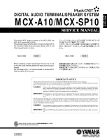 Yamaha MCXA-10 - Service Manual 